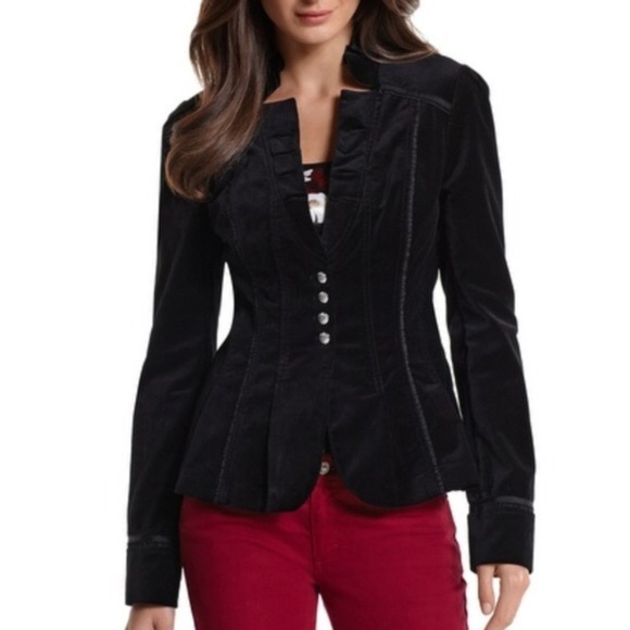 White house black market velvet blazer Clearance